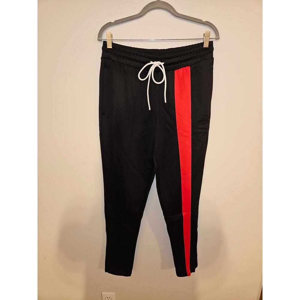 Men's PUMA sweatpants - NWOT, black w/red strip, size Medium